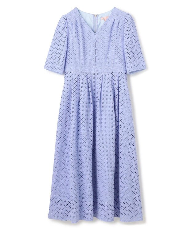 TOCCA 【洗える・消臭】FLOWER OF ZELLIGE ドレス アイスブルー