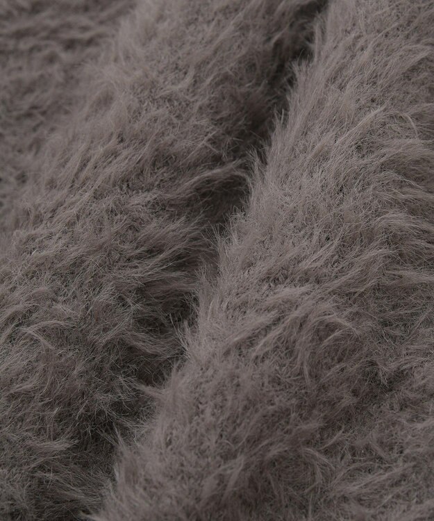 Green Parks シャギーニットスカート Charcoal Gray