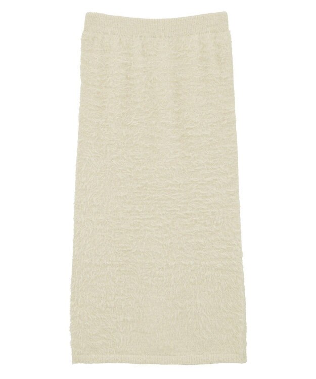 Green Parks シャギーニットスカート Ivory