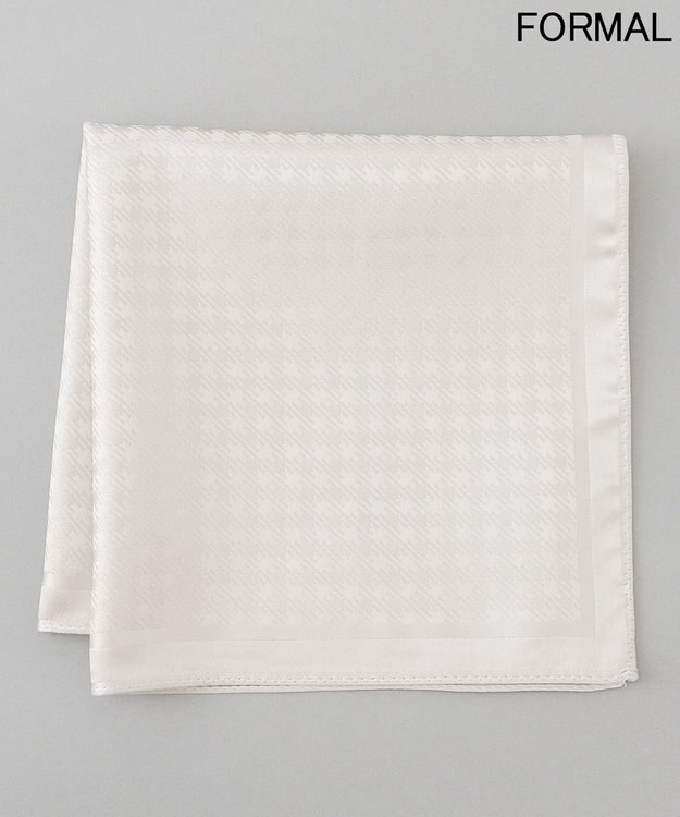 GOTAIRIKU 【WEAR BLACK】フォーマルチーフ_ハウンドトゥース アイボリー系4