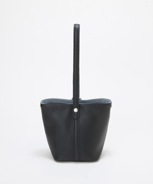 TOPKAPI 【Breath TOPKAPI】DUAL デュアル シュリンクレザー バイカラー 2way ワンハンドル ショルダーバッグ チャーム付き ブラック