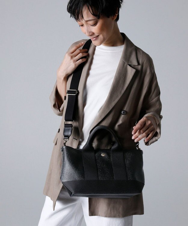  【Breath TOPKAPI】SCOTCH GRAIN スコッチグレイン ショルダー付き ミニ トートバッグ S