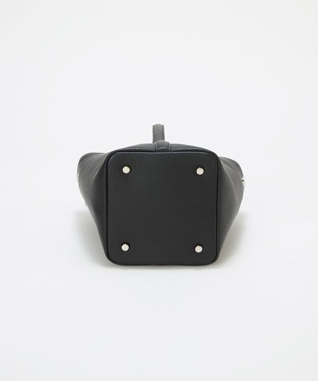 TOPKAPI 【Breath TOPKAPI】DUAL デュアル シュリンクレザー バイカラー 2way ワンハンドル ショルダーバッグ チャーム付き ブラック