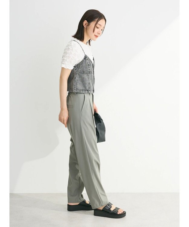 Green Parks ・ＥＬＥＮＣＡＲＥ　ＤＵＥ　Ｗ－ＺＩＰ　デニムキャミ Gray