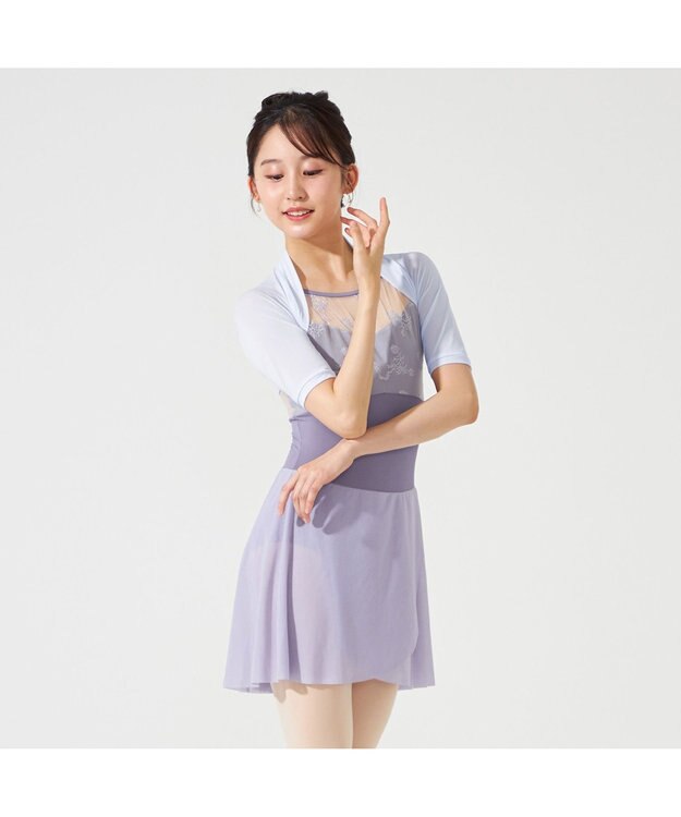 Chacott スカート付レオタード ヴァイオレット