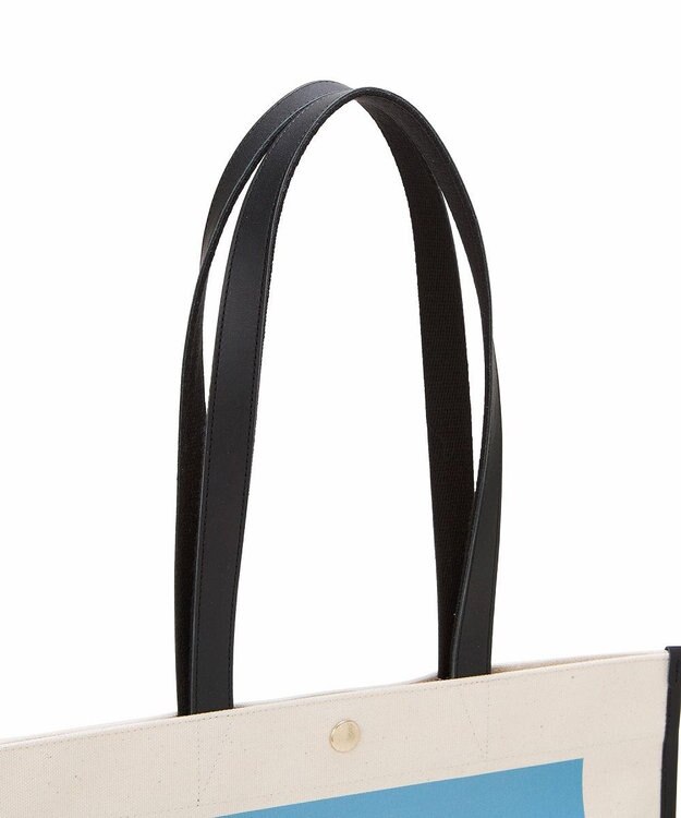 TOPKAPI 【Breath TOPKAPI】サヴィニャック × Breath TOPKAPI アート プリント フラット オーガニックキャンバス トート バッグ オレンジ