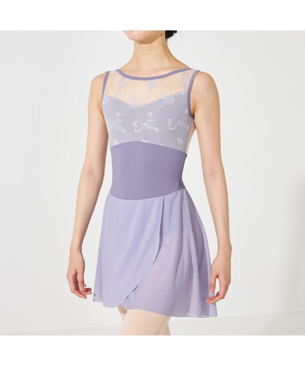 Chacott スカート付レオタード ヴァイオレット