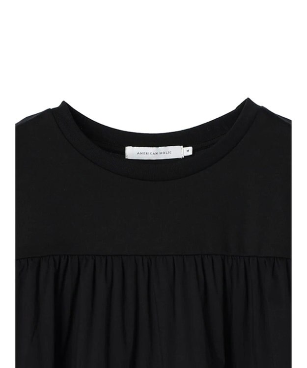 AMERICAN HOLIC ティアードカットチュニック Black