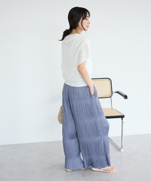 CRAFT STANDARD BOUTIQUE プリーツイージーパンツ Blue