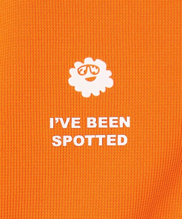 PW CIRCULUS 【MEN】ミニワッフル鹿の子ポロ ゴルフ オレンジ系