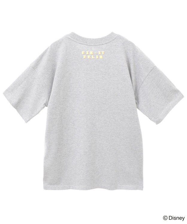 Green Parks シュガーラッシュ　／　クロスステッチ刺繡半袖ＴＥＥ Gray Mixture