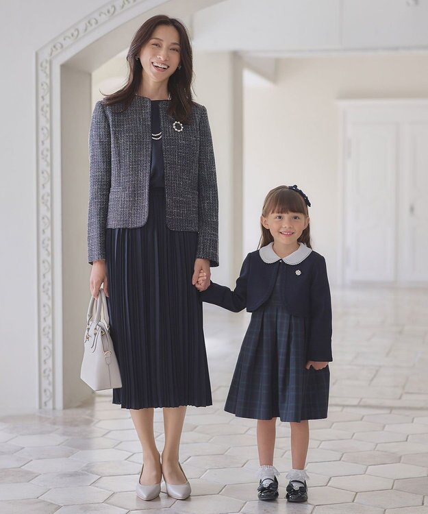 ANY KIDS チェック ジャンパースカート ブラックウォッチ