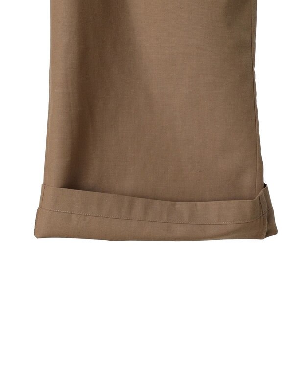 Green Parks 綿麻混サロペット Dark Beige