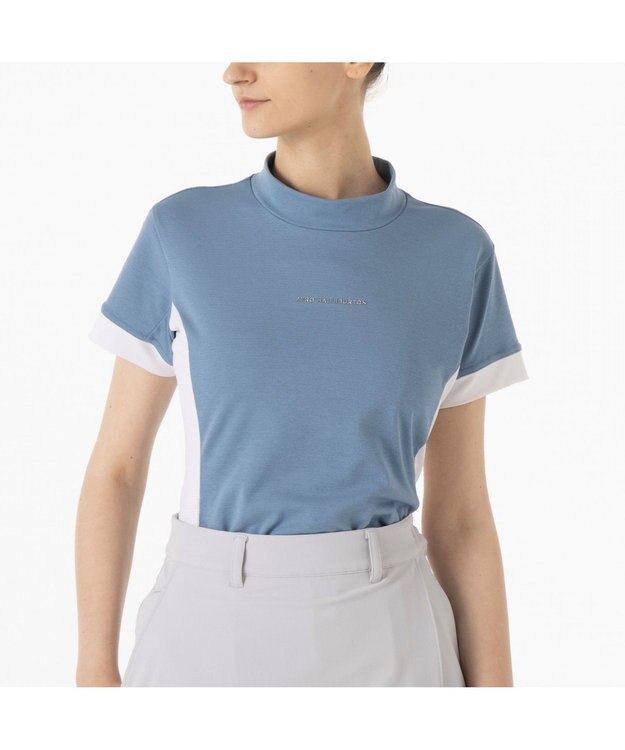 ZERO HALLIBURTON 【吸水速乾・UVケア】 ベーシックモックネックTシャツ ZHG-W5S6a 82980 ライトブルー