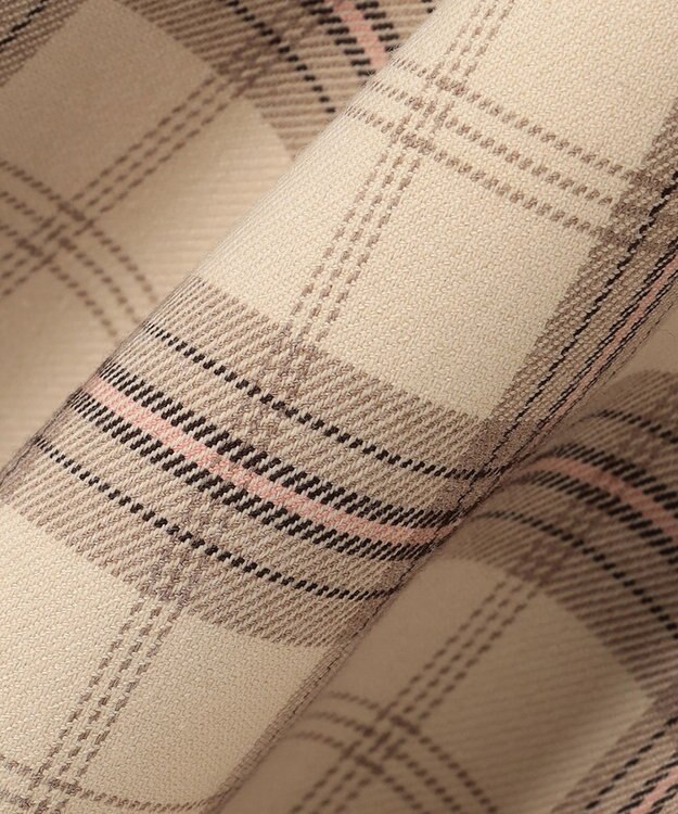 ANY KIDS 【any FAM JUNIOR】ジャケット付きワンピース ベージュ×ベージュチェック