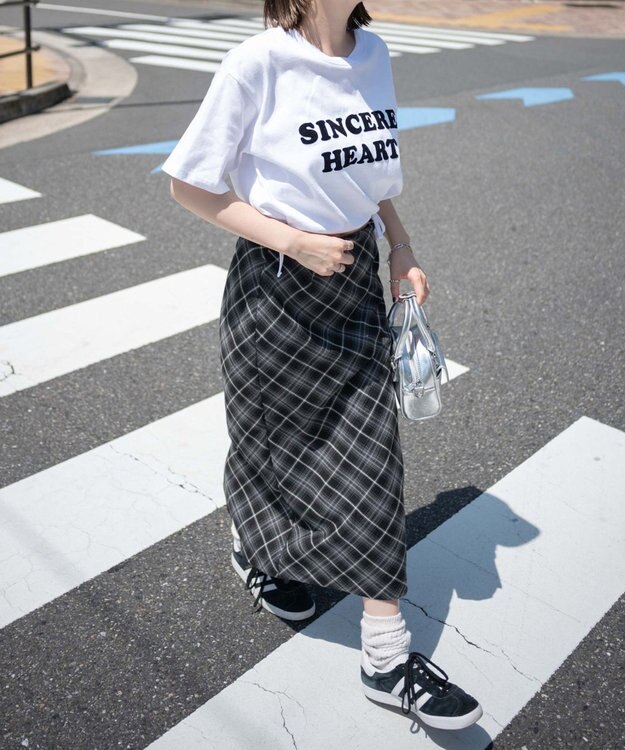 WEGO リボンデザイングラフィックショートT 柄2