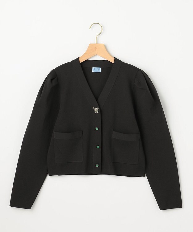 組曲 S 【組曲×setsuko sagittaire】kinakoスポンディッシュ ニットジャケット ブラック系