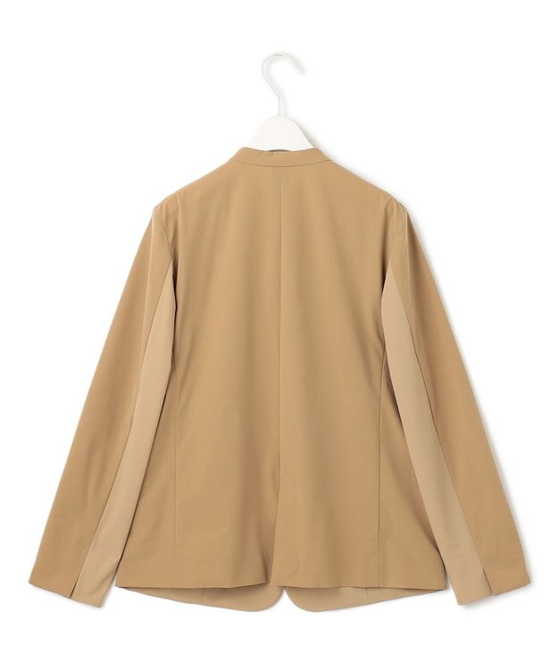 ICB 【接触冷感・UVカット・撥水・洗える】 プルーフ4WAYタフタ ノーカラージャケット コルク系