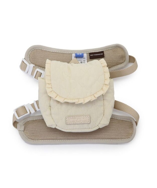 PET PARADISE ペットパラダイス キルトリュック付き ハーネス ＳＳ 小型犬 ベージュ