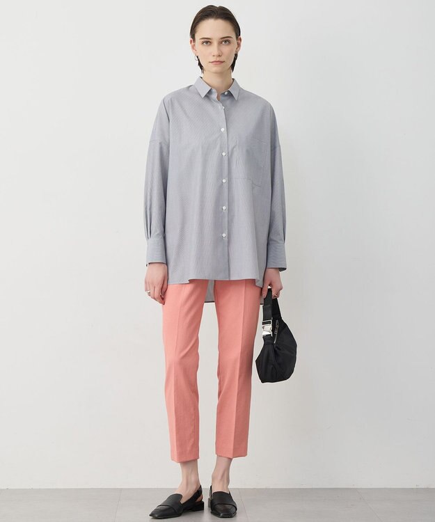 ICB 【先行予約】 クリーンブロード ポンチョシャツ ブラックストライプ