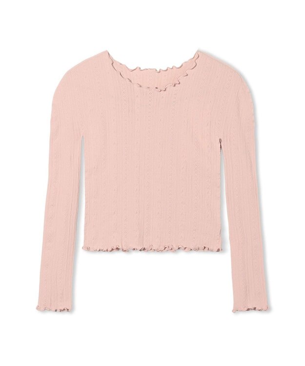 Chacott 【ノーソーイングニット】メロウニットトップ グレイッシュローズ