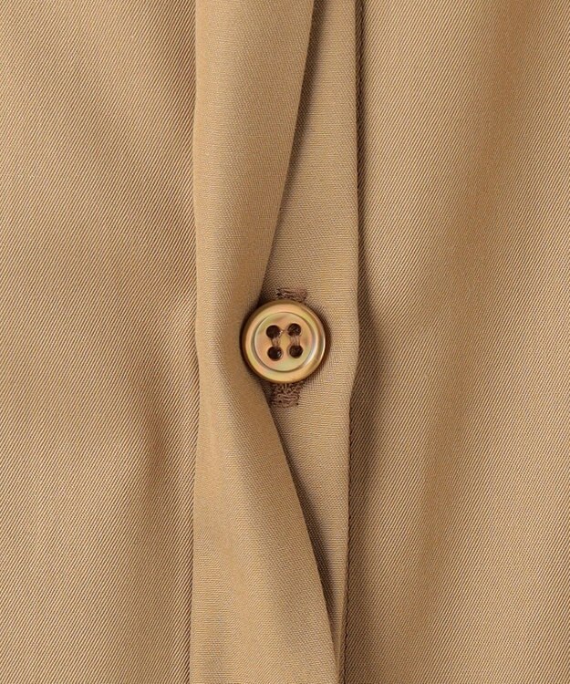 23区 【23区 lab.】ハイカウントコットン シャツ ワンピース キャメル系