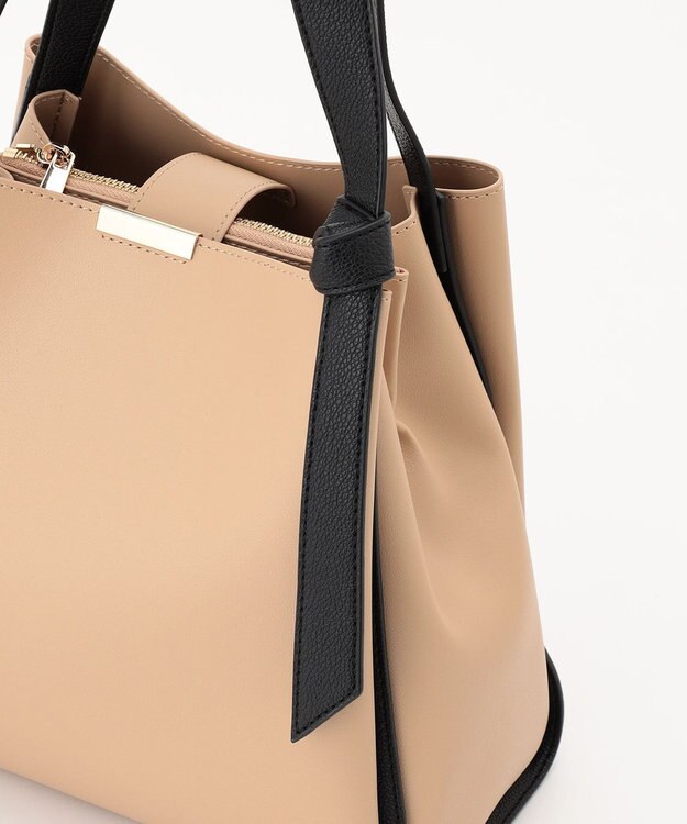 組曲 ノットデザイントートバッグ ベージュ系1