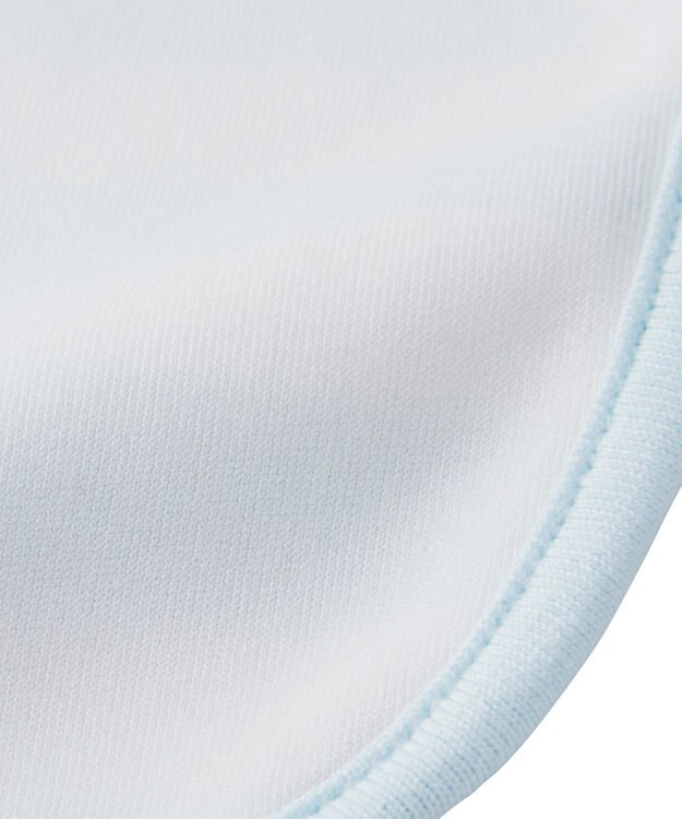 MIKI HOUSE HOT BISCUITS ボーダー柄 はっ水素材 スタイ ブルー