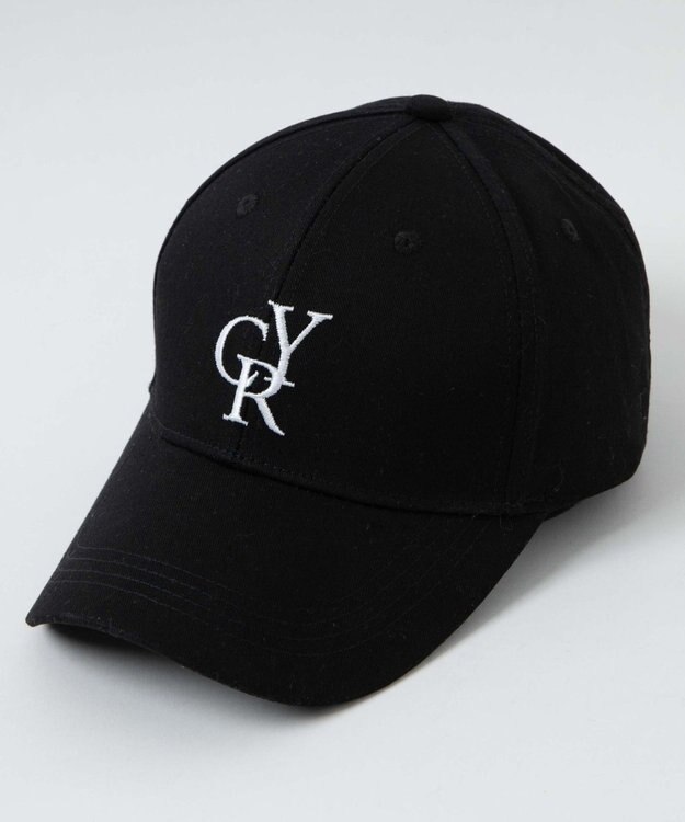 WEGO ロゴ刺繍キャップ ブラック