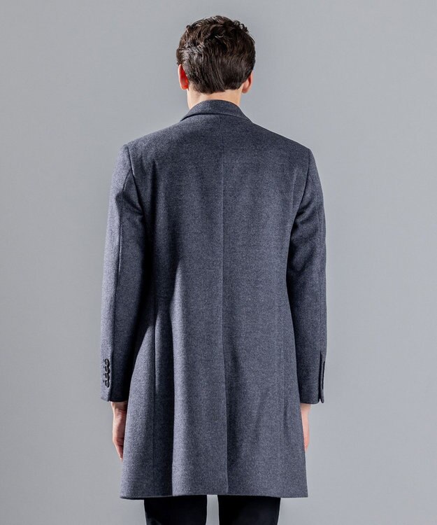JOSEPH HOMME グロッシーウール　チェスターコート グレー系