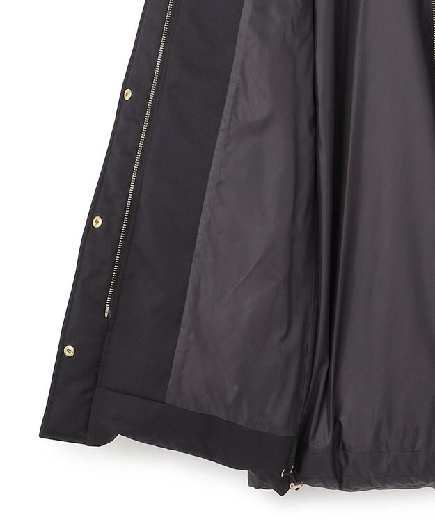 23区 【撥水加工】TWツイル ロングダウンコート ブラック系