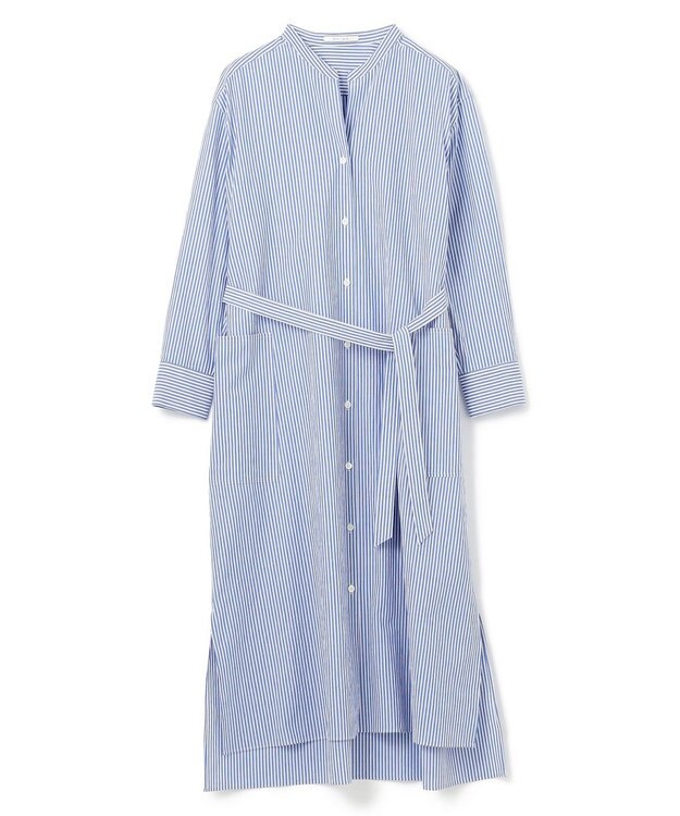 BEIGE， 【WEB限定】GILLES / シャツワンピース Blue Stripe