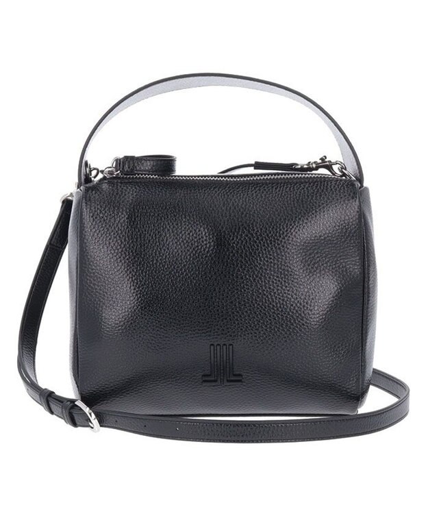 LANVIN en Bleu キューブ ダブルファスナー2wayバッグ ブラック