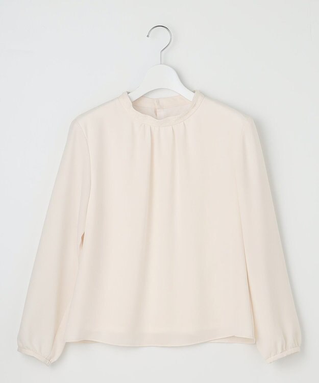 J.PRESS LADIES S プルエラ フリルネック カットソー アイボリー系