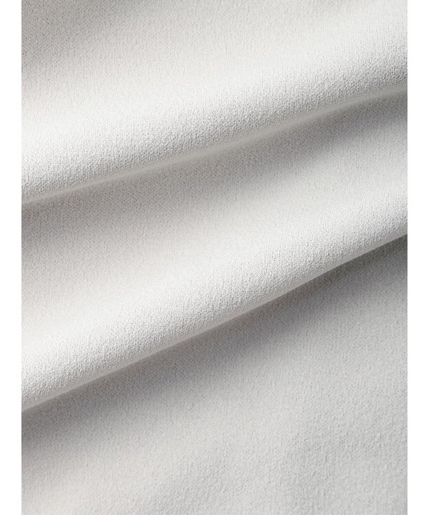 Green Parks カットジョーゼットドットボタンカーディガン Light Gray