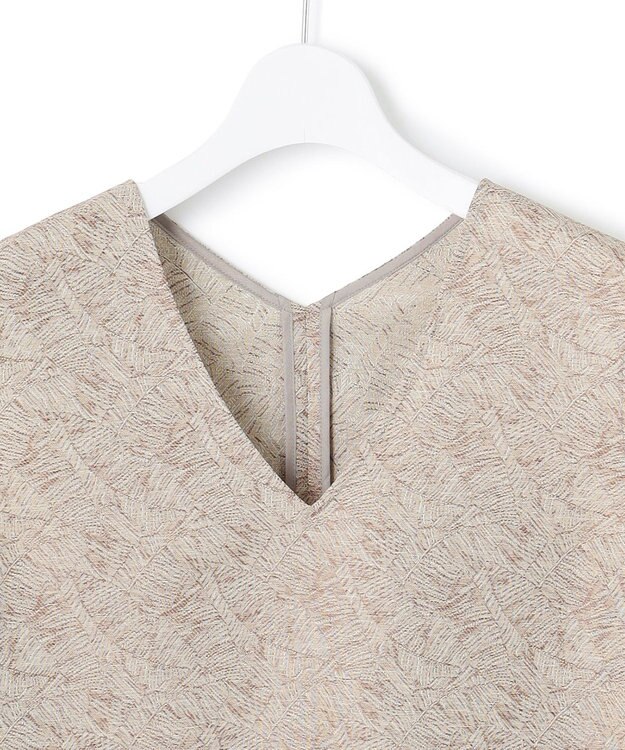 23区 【一部店舗限定/洗える】リネンライクジャカード セットアップ グレージュ系