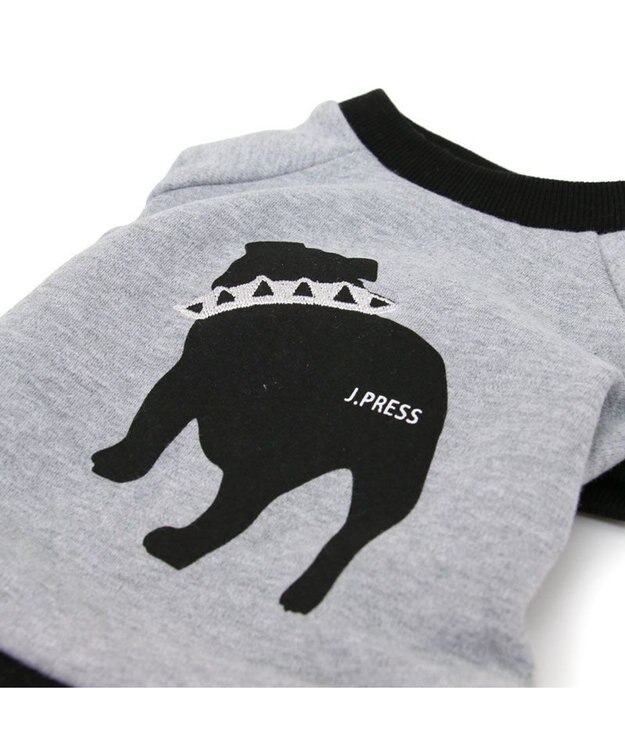 PET PARADISE J.PRESS バックブルロンパース 小型犬 グレー