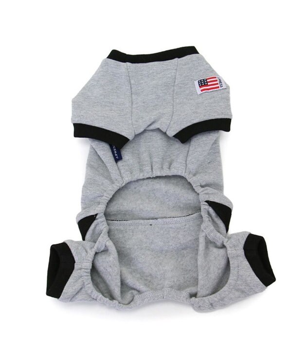 PET PARADISE J.PRESS バックブルロンパース 小型犬 グレー