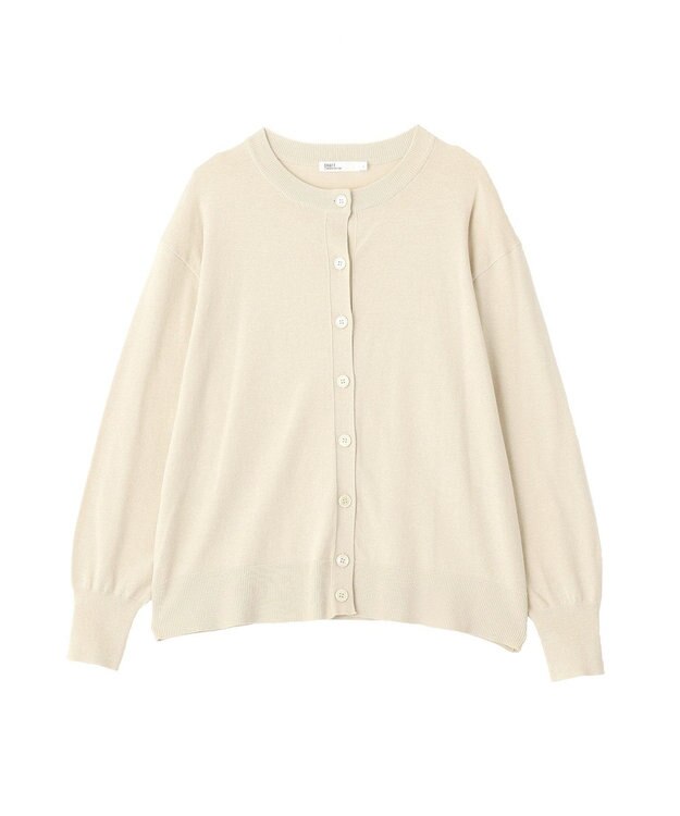 CRAFT STANDARD BOUTIQUE 選べる丈/クルーネックカーディガン Gray Beige