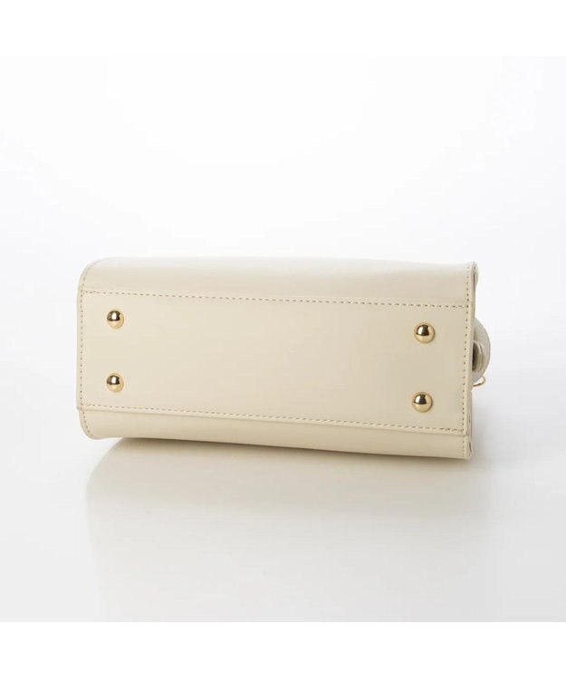 UNBILLION カシュカシュ cachecache / バンブーヒネリミニハンドバッグ アイボリー