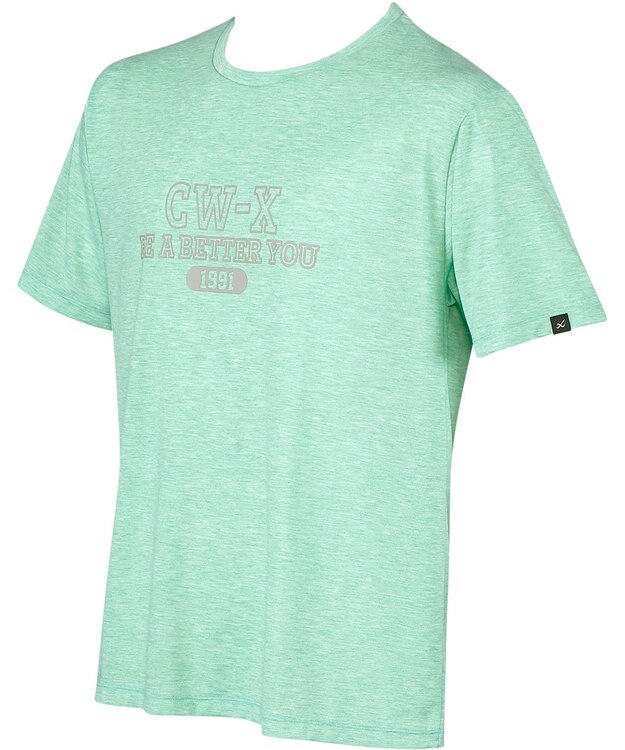 CW-X 【UNISEX】 CW-X トップス 3分袖 カジュアルＴシャツ 少しゆったりとした着用感 吸汗速乾 半袖 ユニセックス DLR105 /ワコール ライトグレー