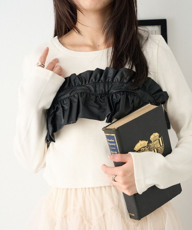 WEGO シングルマルチWAY付けフリル ブラック