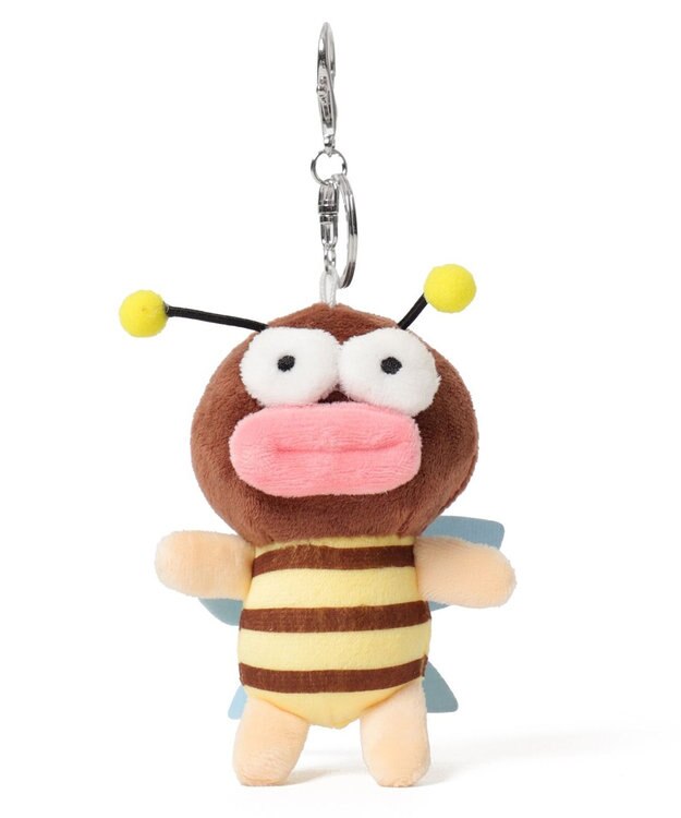 WEGO スリムたらこみつばちぬいぐるみキーホルダー ブラウン