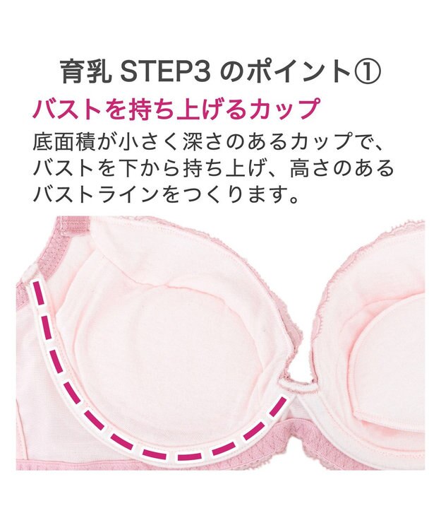 BRADELIS New York 【BRADELIS New York / 育乳ブラ・STEP3 整える】ジャクリーンステップ3ブラ24S1 育乳 補正 ロイヤルブルー