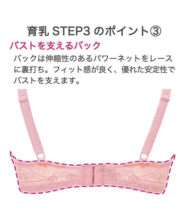 BRADELIS New York 【BRADELIS New York / 育乳ブラ・STEP3 整える】ジャクリーンステップ3ブラ24S1 育乳 補正 ロイヤルブルー