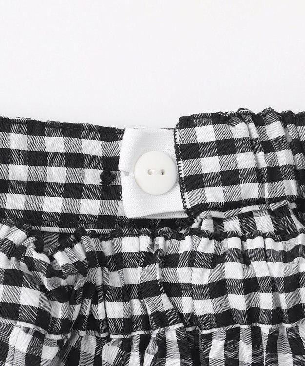 組曲 KIDS 【110-140cm】ギンガム パンツ ブラック系3