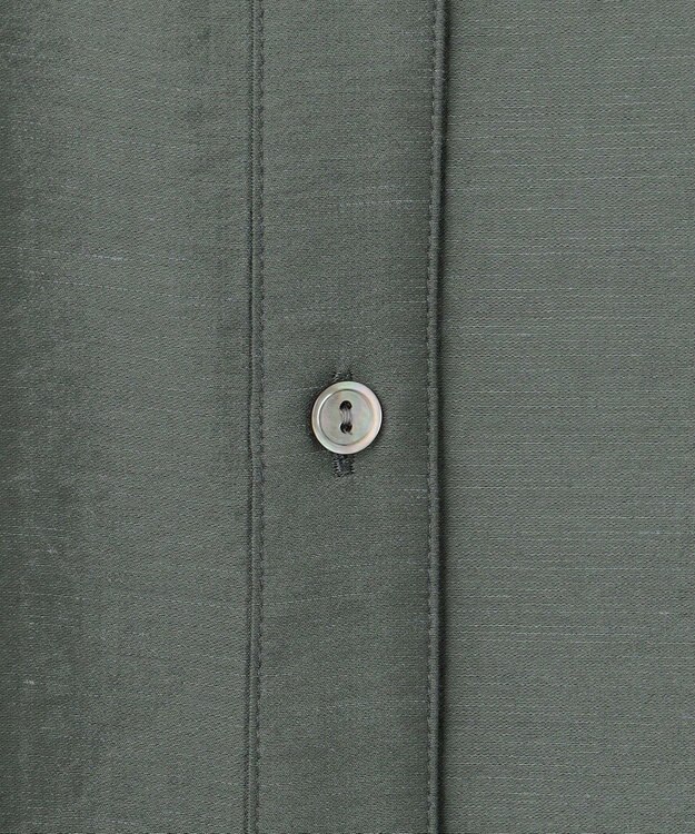 23区 S 【一部店舗限定】シアー リネン ミックス シャツ カーキ系