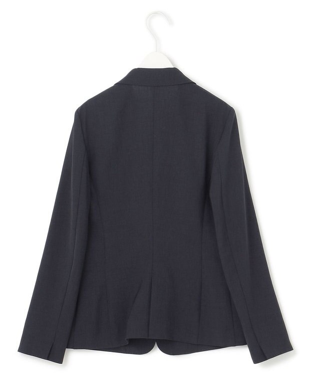 ICB 【接触冷感・防シワ・速乾・洗える】レーヨンライクトロ テーラードジャケット ネイビー系