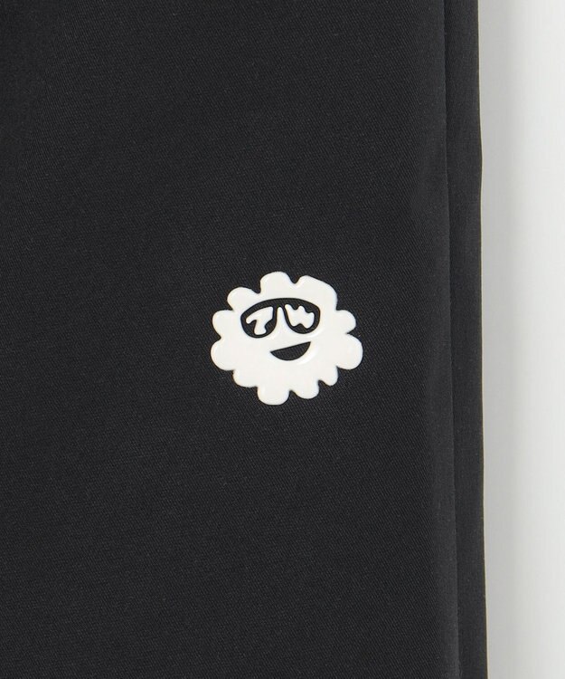 PW CIRCULUS 【MEN】【洗える/ストレッチ】ヘムスピンドル ワイド パンツ ブラック系