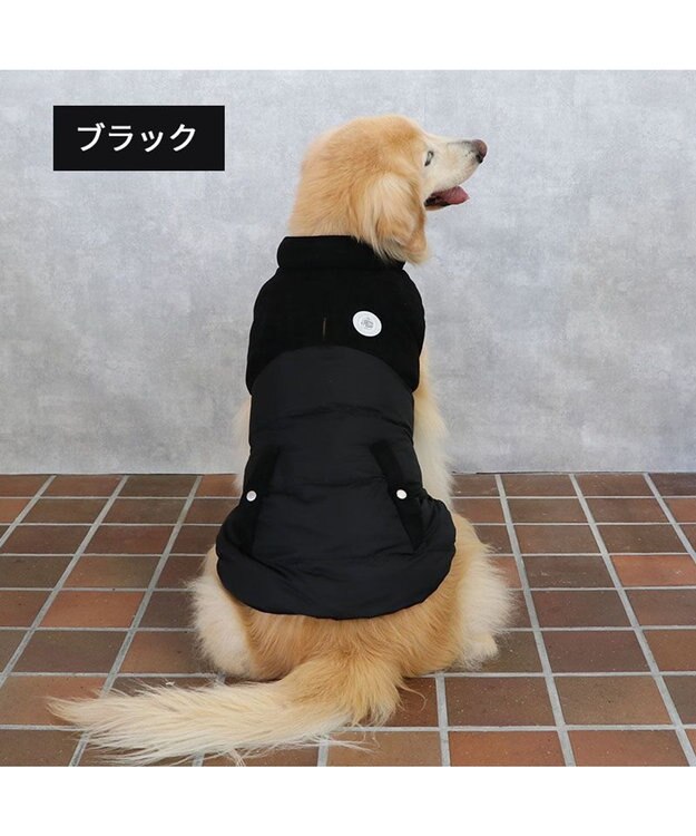 PET PARADISE J.PRESS 綿入り ベスト 《ブラック》 中型犬 大型犬 ブラック